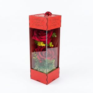 باکس گل شیشه ای - کد 112
